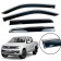 Дефлекторы окон Volkswagen Amarok 2009+ с нерж. хром полоской